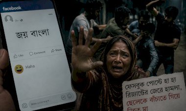 ফেসবুকের ‘হা হা’র রাজনীতি: এক ক্লিক, এক লাশ, এক অস্থির সমাজের চিত্র