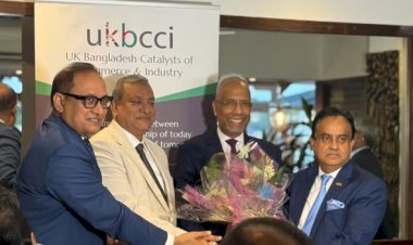মেয়র লুৎফুর রহমানকে ইউকেবিসিসিআই'র সংবর্ধনা
